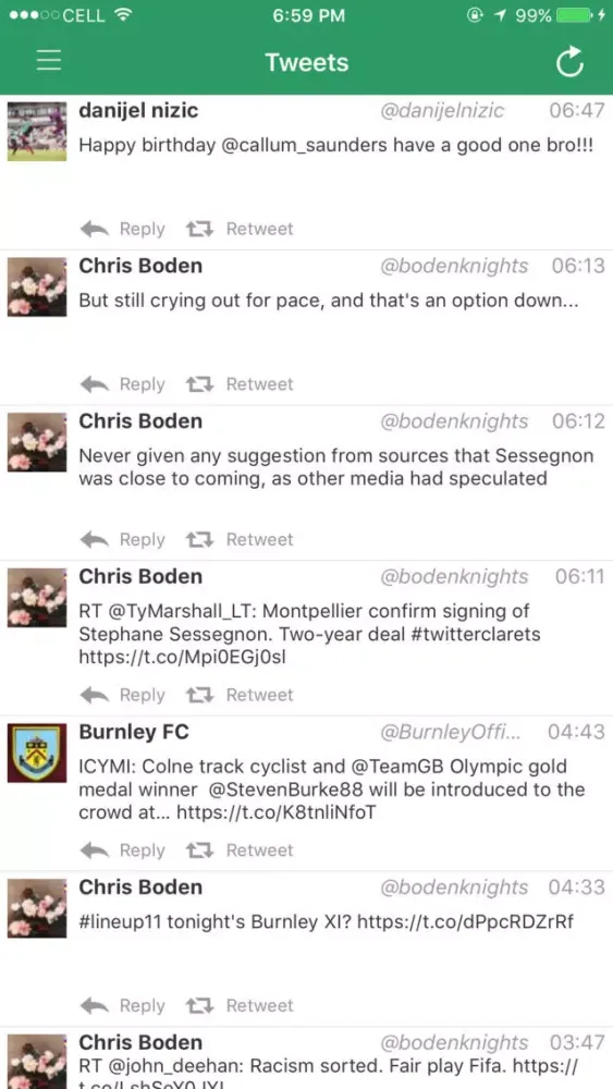 Burnley Express Football App 스크린샷