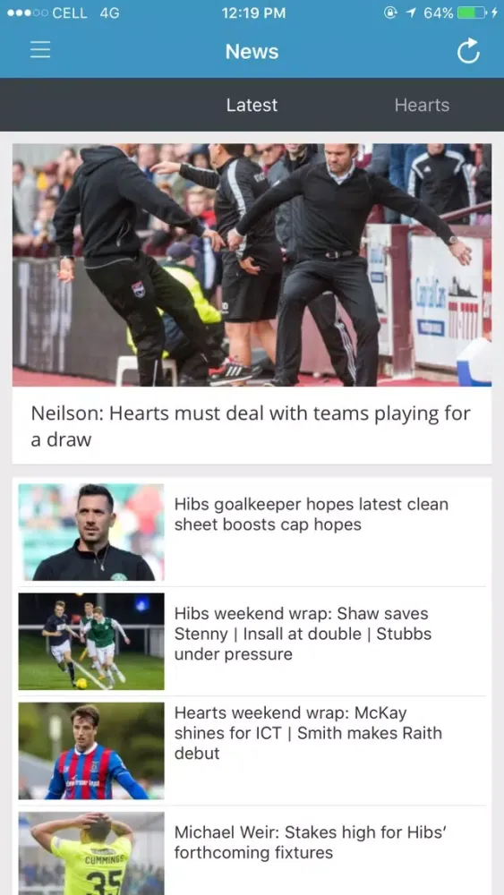 Edinburgh News Football App स्क्रीनशॉट