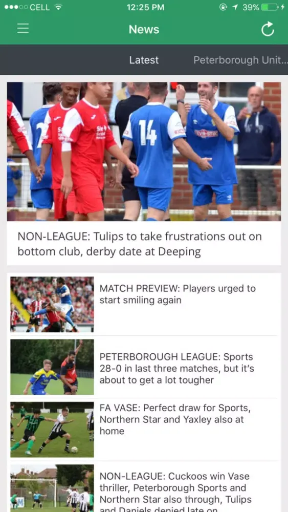 Peterborough Football স্ক্রিনশট