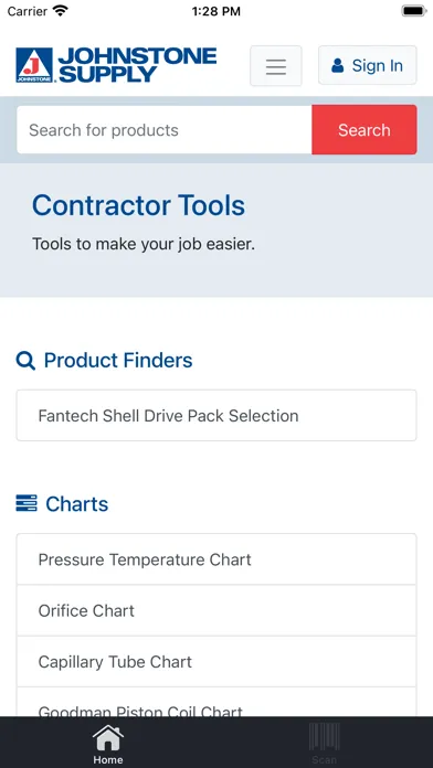 Johnstone Supply HVACR Screenshots