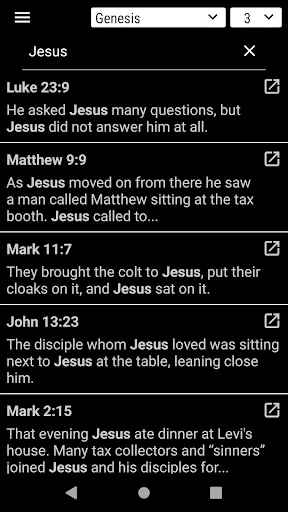 Tangkapan layar Free Bible Version (FBV)