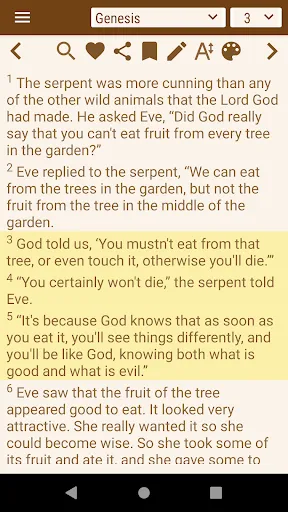 Tangkapan layar Free Bible Version (FBV)