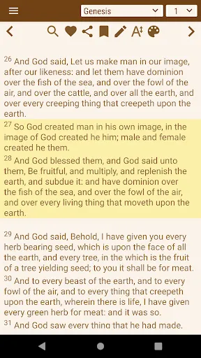 Capturas de pantalla de King James Bible (KJV)