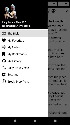 Capturas de pantalla de King James Bible (KJV)