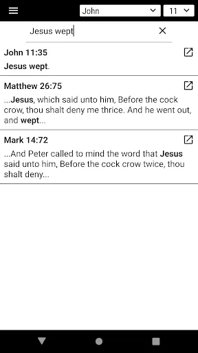 Capturas de pantalla de King James Bible (KJV)