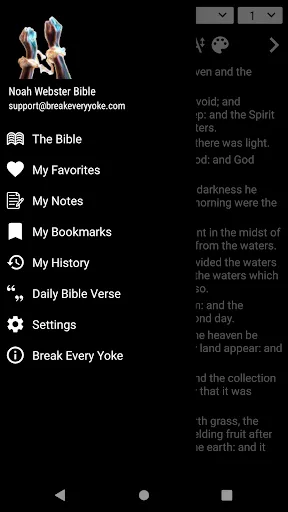 Capturas de pantalla de Noah Webster Bible