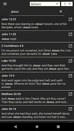 Capturas de pantalla de Noah Webster Bible