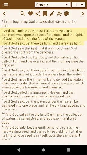 Capturas de pantalla de Noah Webster Bible