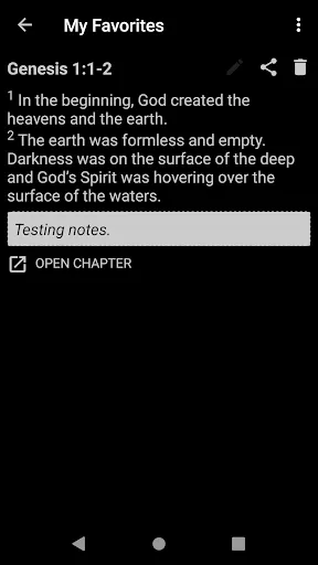 Capturas de tela do World English Bible
