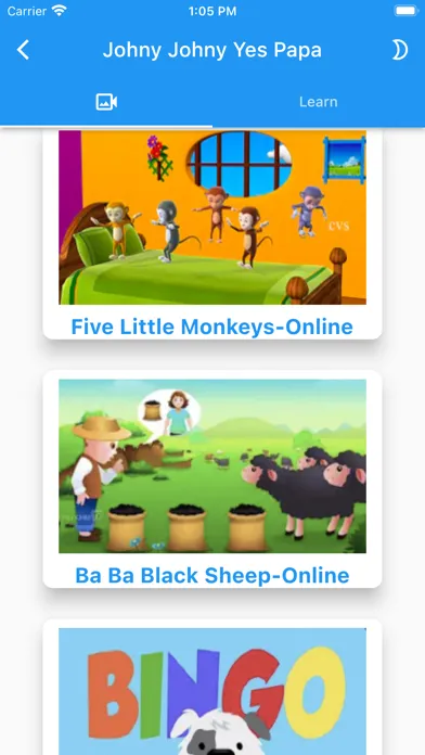 Captures d'écran de Johny Johny Yes Papa for kids