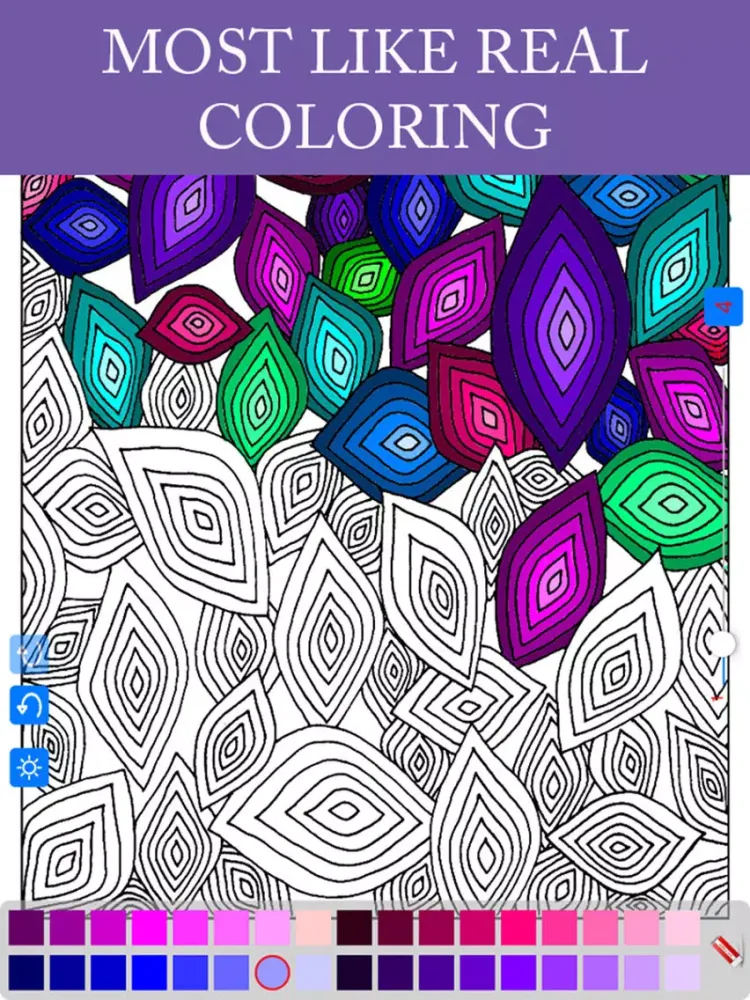 Coloring Advanced Tangles - A secret hideaway for your mind iPad  Screenshots