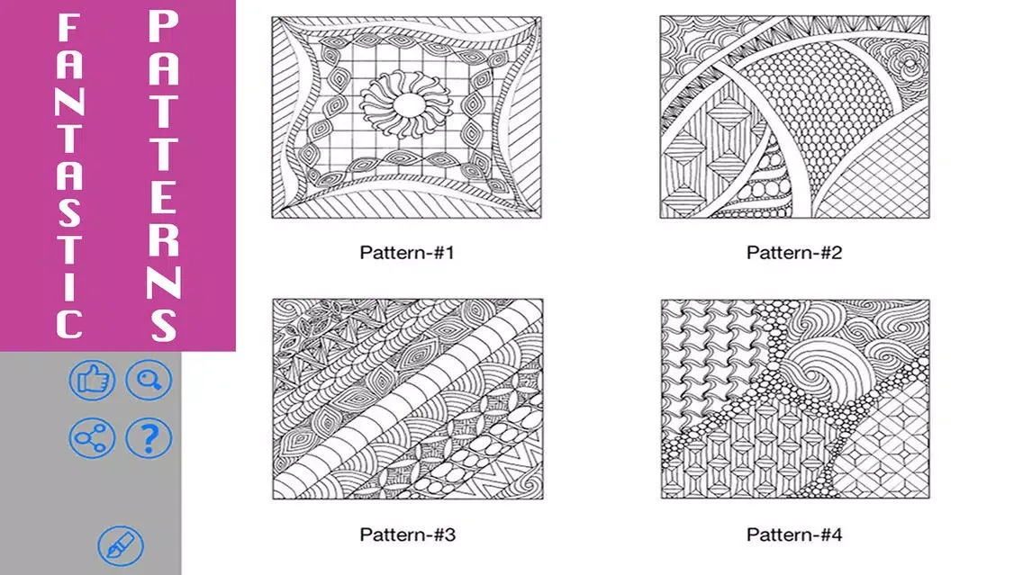 Coloring Advanced Tangles - A secret hideaway for your mind Screenshots