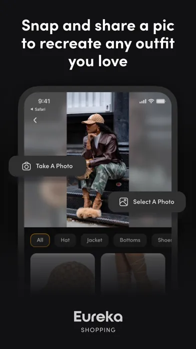 Tangkapan skrin Eureka: All-In-One Fashion App