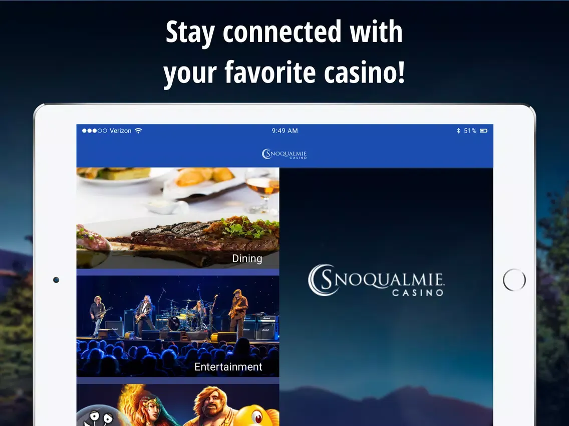 Ảnh chụp màn hình của Snoqualmie Casino iPad 