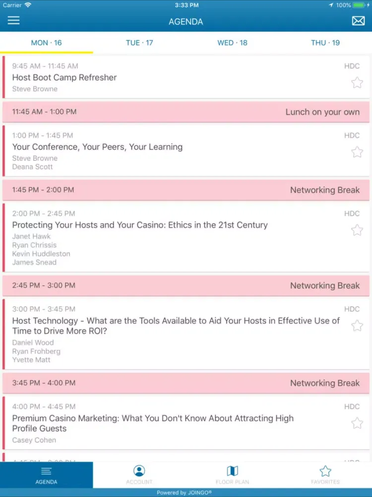 Casino Marketing & Tech Conf. iPad  سکرین شاٹس