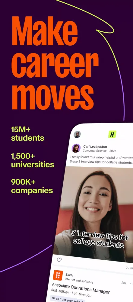 ภาพหน้าจอของ Handshake Jobs & New Careers