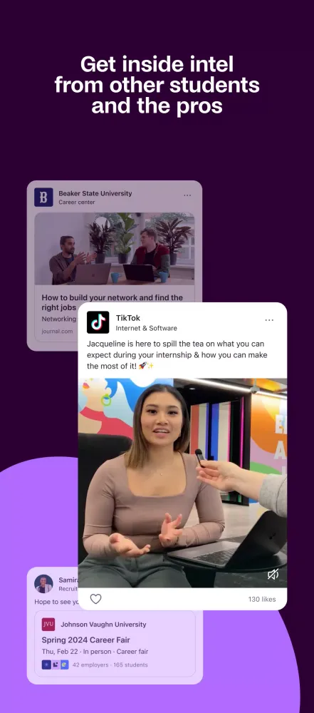 ภาพหน้าจอของ Handshake Jobs & New Careers
