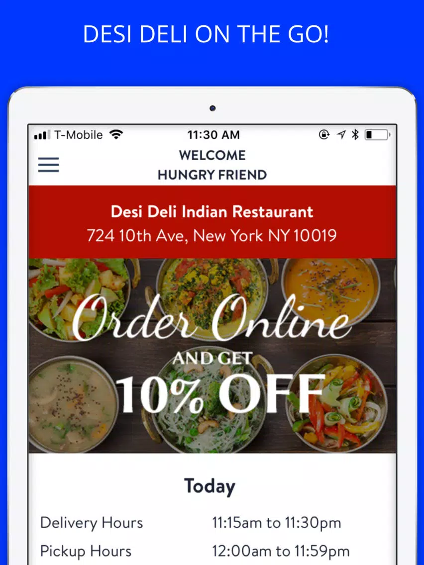 Desi Deli iPad  Screenshots