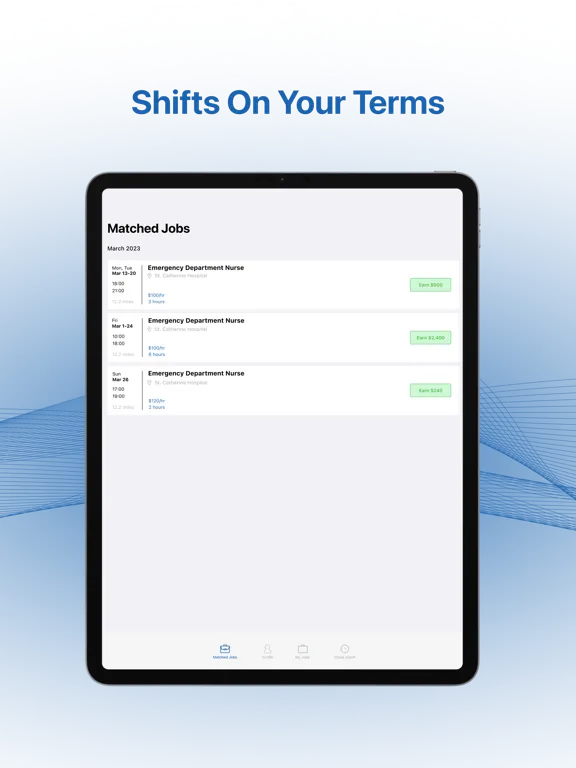 Zrzuty ekranu Para - Nursing Shifts For You iPad 