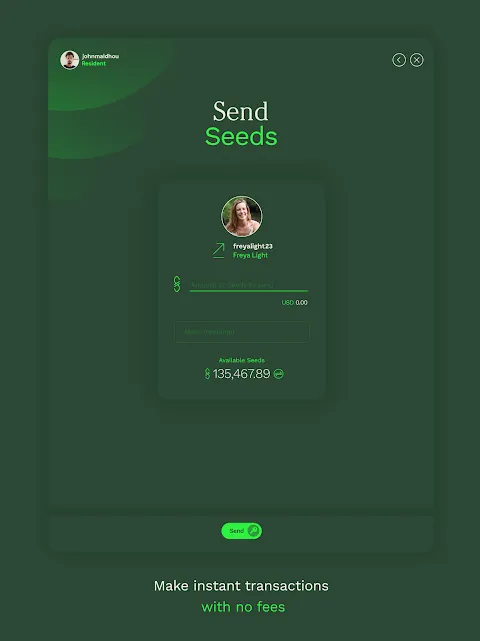 SEEDS Passport Screenshots