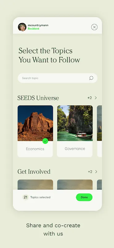 SEEDS Passport Screenshots