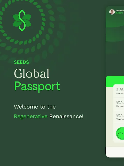 SEEDS Passport Screenshots