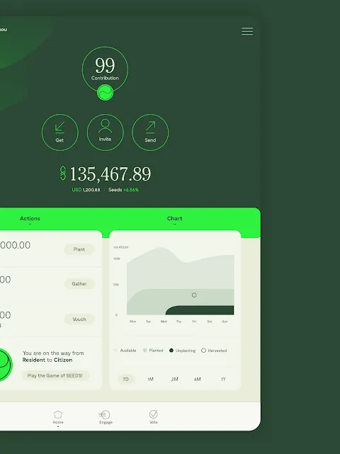 SEEDS Passport Screenshots