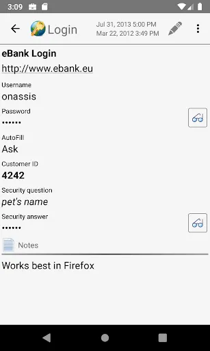 B-Folders Password Manager Screenshots