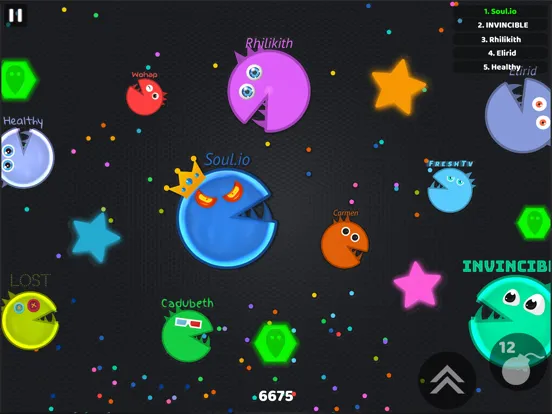 ภาพหน้าจอของ Soul.io iPad 