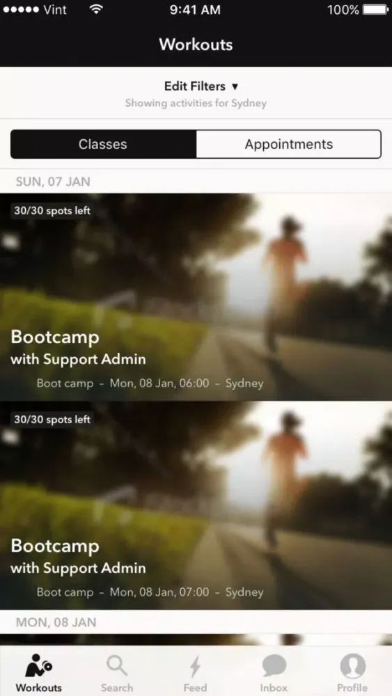 Tangkapan skrin Be Both Fitness