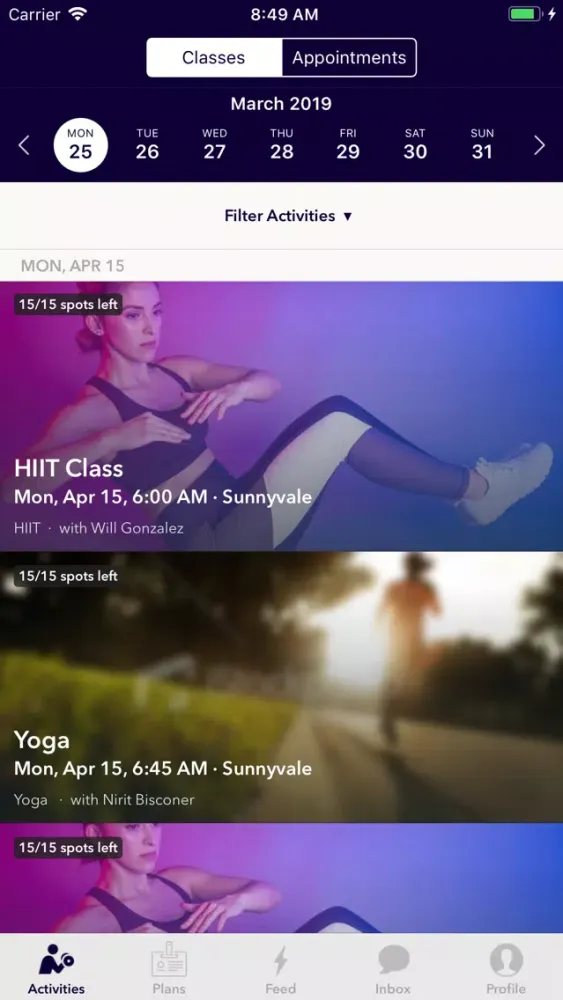 Swyft Fitness Connect Screenshots