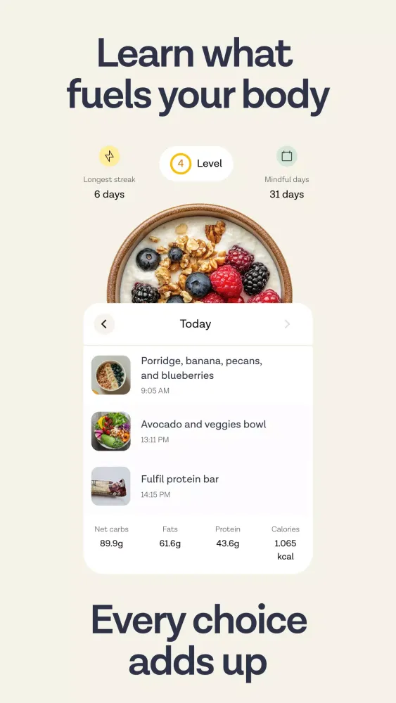 Скриншоты ZOE Health: AI Food Scanner