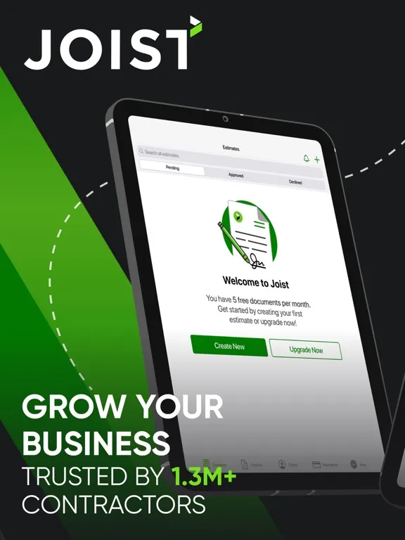 Capturas de tela do Joist: Invoice for Contractors iPad 