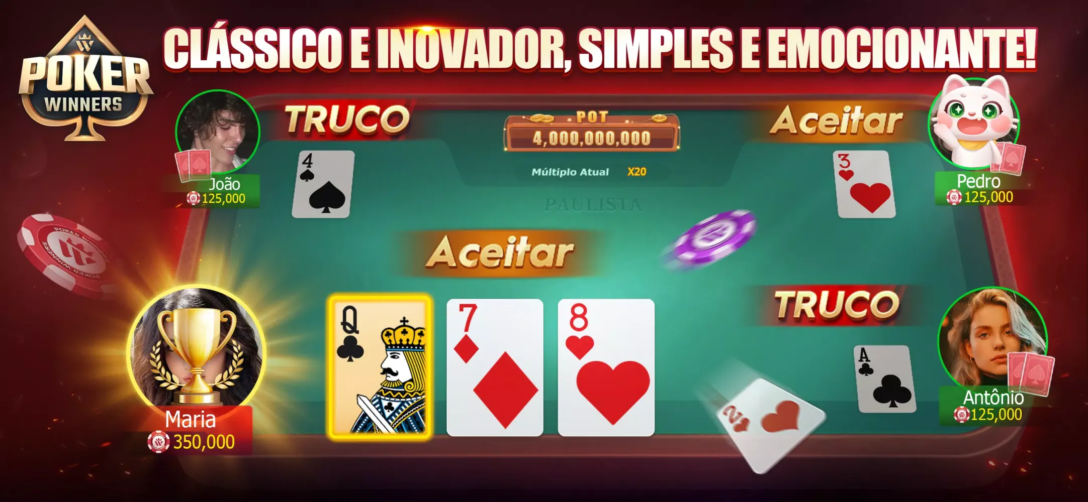 Capturas de pantalla de Paulista Texas-Poker Winners