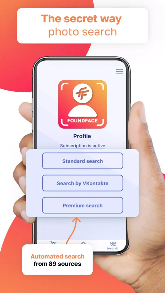 Capturas de tela do FoundFace – Search by photo
