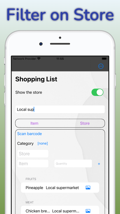 Shared Groceries Shopping List سکرین شاٹس