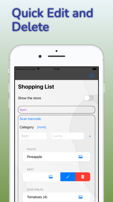 Shared Groceries Shopping List سکرین شاٹس