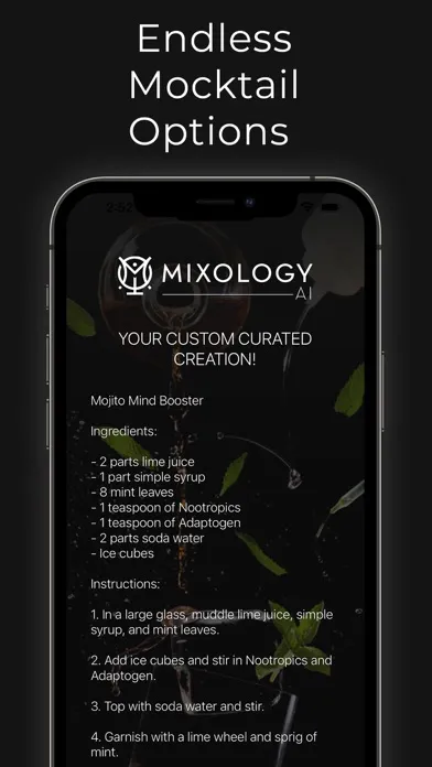 Screenshot di Mixology AI