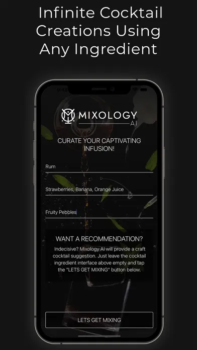 Screenshot di Mixology AI