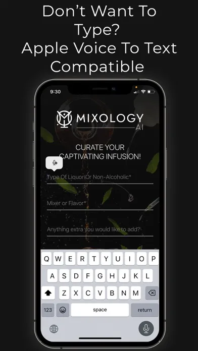 Screenshot di Mixology AI
