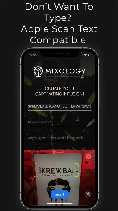Screenshot di Mixology AI