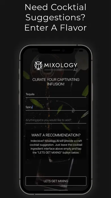Screenshot di Mixology AI