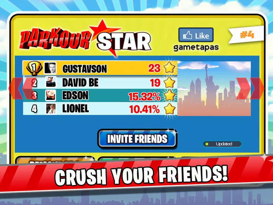 Parkour Star ( gametapas #4 ) iPad 應用截圖