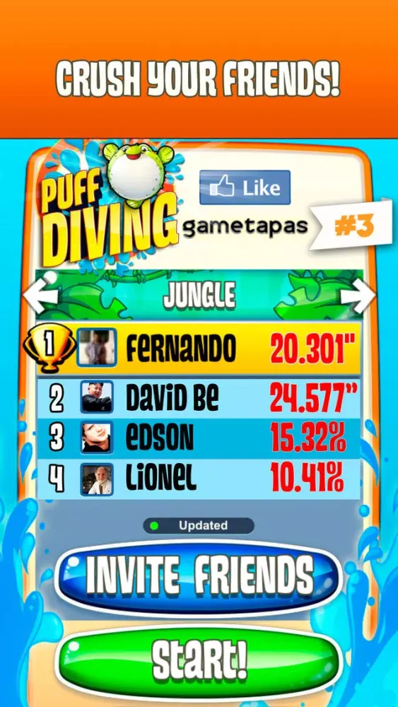 Capturas de tela do Puff Diving ( gametapas #3 )