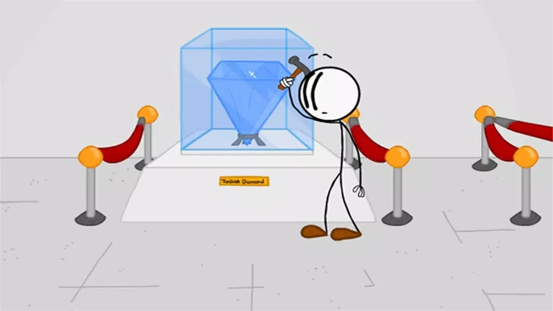 Stealing The Diamond -Stickman Ekran Görüntüleri