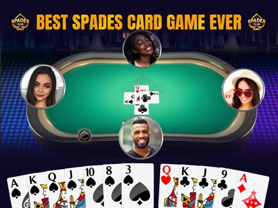 Spades Club - Online Card Game iPad 应用截图