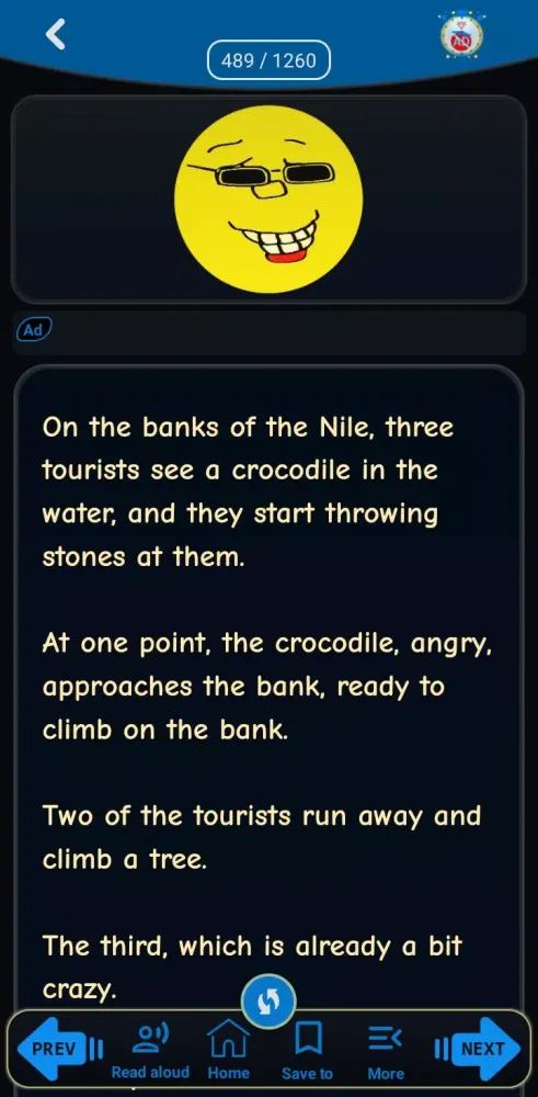 ภาพหน้าจอของ Fun Comedy Jokes Try Not Laugh