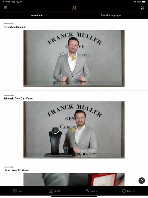 Juwelier Rindler iPad  스크린샷