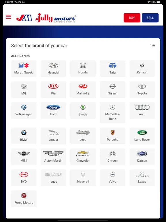 Screenshot di Jolly Motors App iPad 