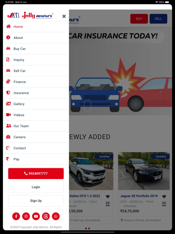 Screenshot di Jolly Motors App iPad 